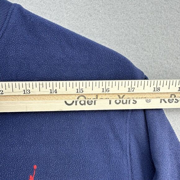 Y2K M Jordan Jumpman Long Sleeve Color Block Shirt Men’s XL RARE Blue Red Fleece - Picture 4 of 10